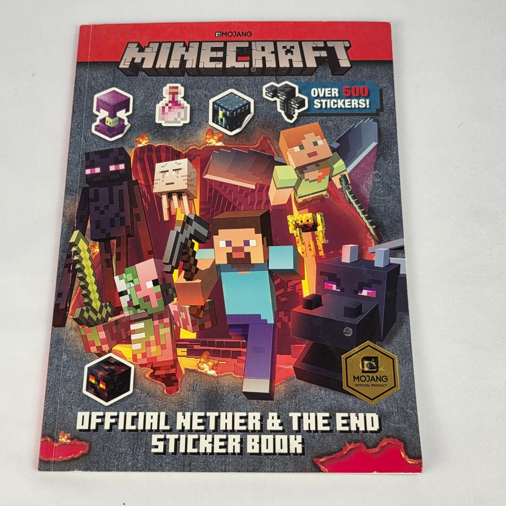 Minecraft Official Nether and The End Sticker Book for Kids - Minor use